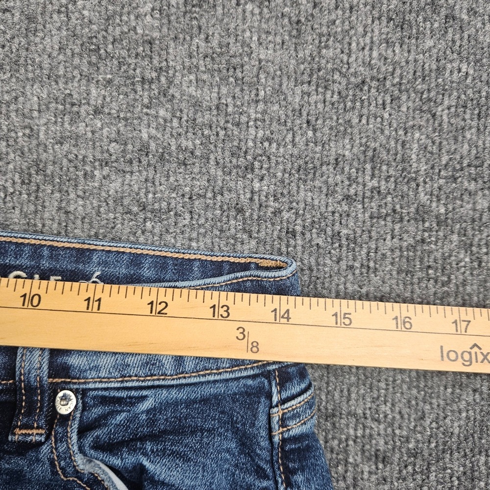 American‎ Eagle Low-Rise Baggy Wide Leg Jeans Women's 0 Stretch Dark Wash Denim - Picture 4 of 11